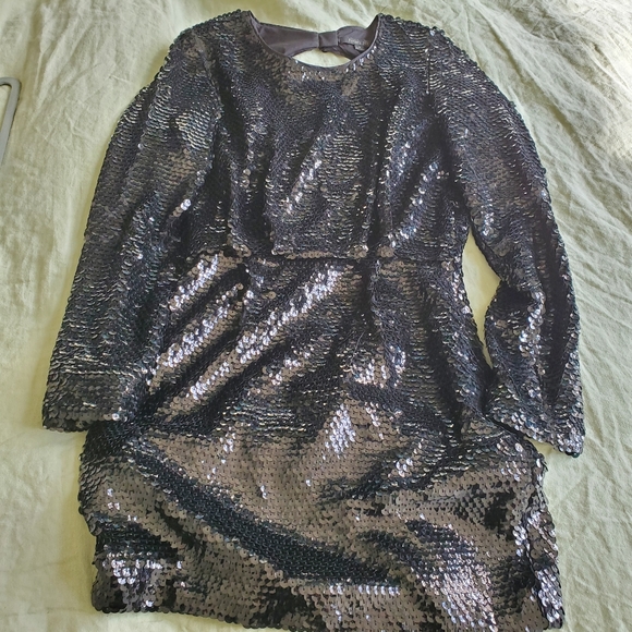 Rachel Zoe "Selita" Black Sequin Dress - Picture 4 of 8